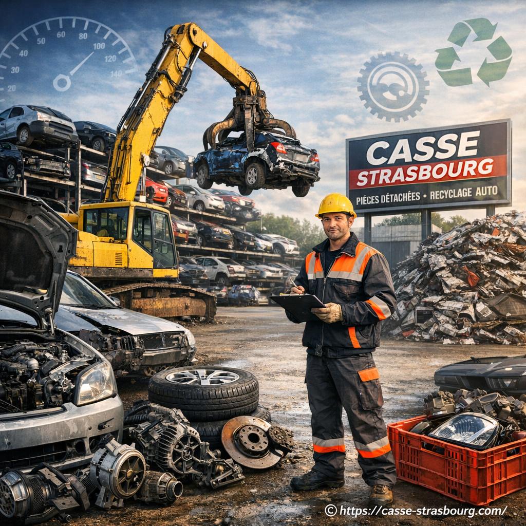 Casse auto Strasbourg : centres VHU & pièces d’occasion ♻️
